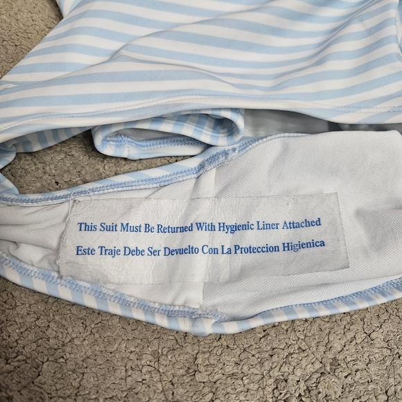 Shade & Shore Striped One-Piece Swimsuit – Size M (8–10) – NWT - Picture 9 of 10